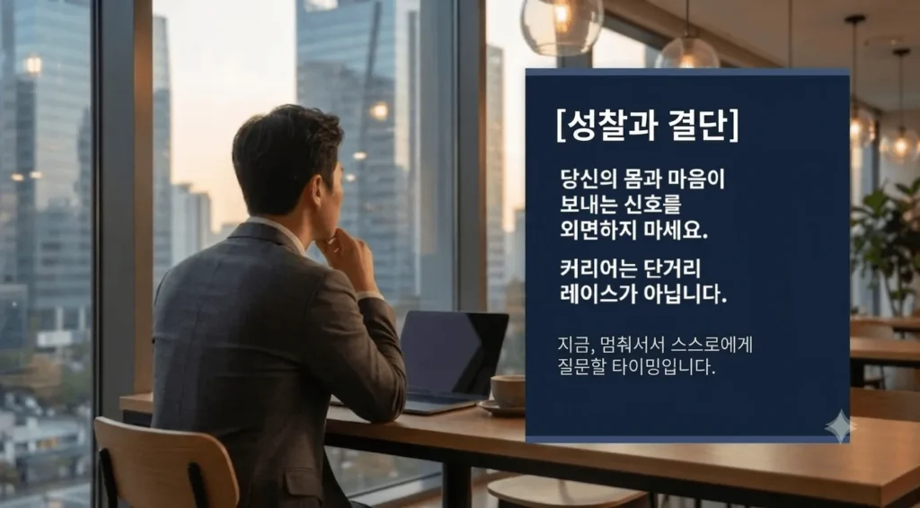 30대 직장인 이직 타이밍을 위한 워라밸과 건강 성찰 가이드 이미지