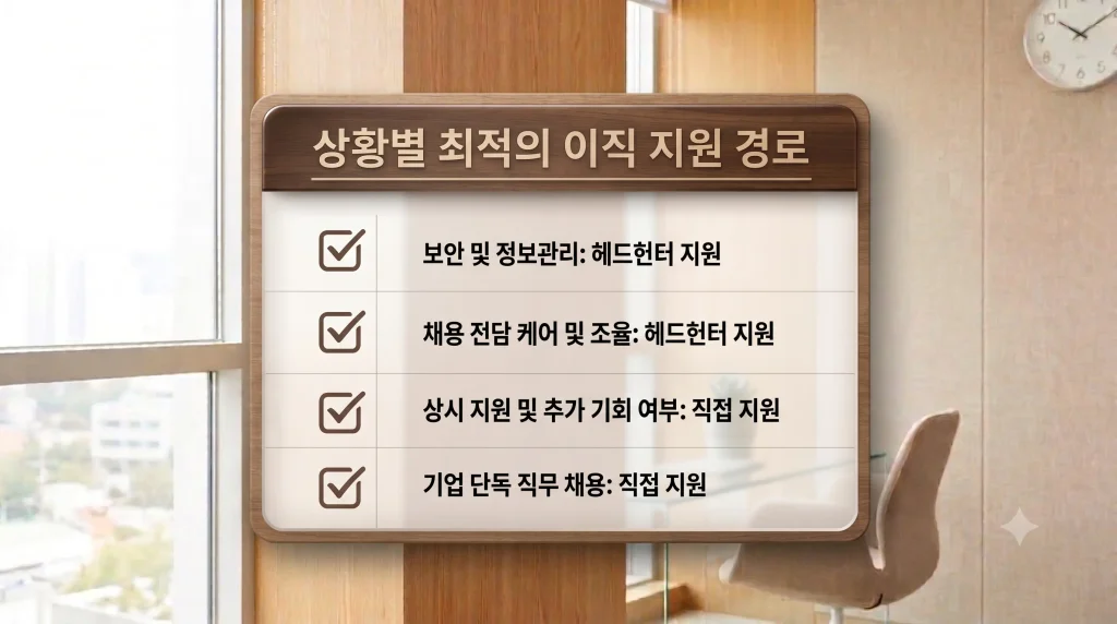 경력직 이직 경로 추천-체크리스트