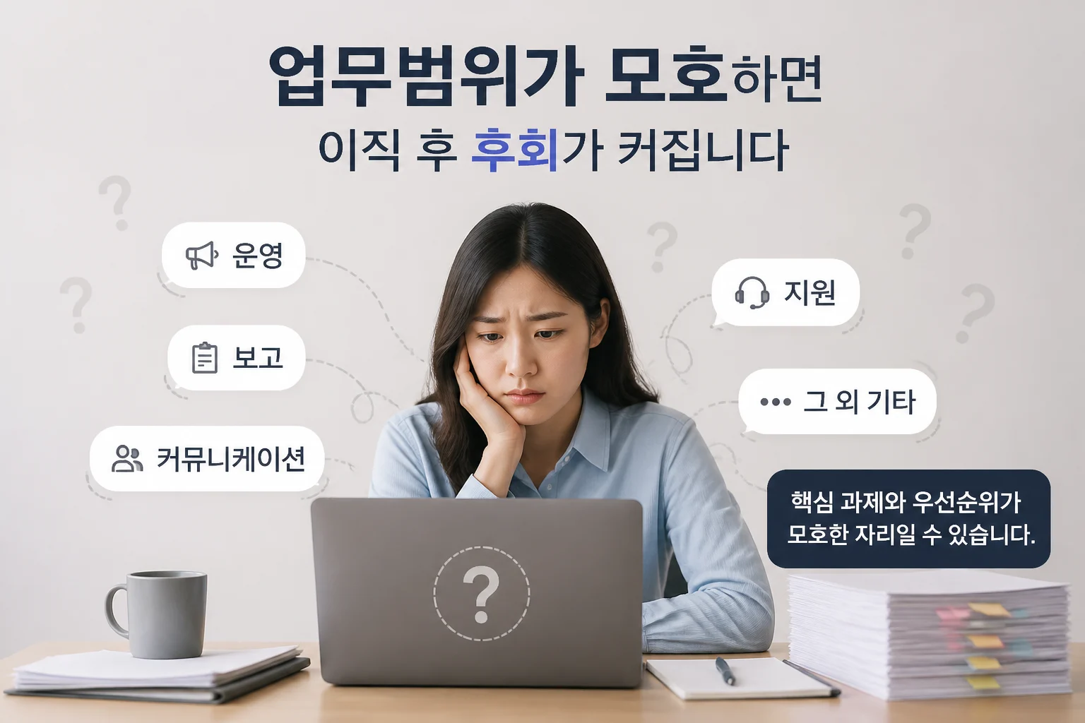 이직 후 후회 예방 - 모호한 업무범위 체크