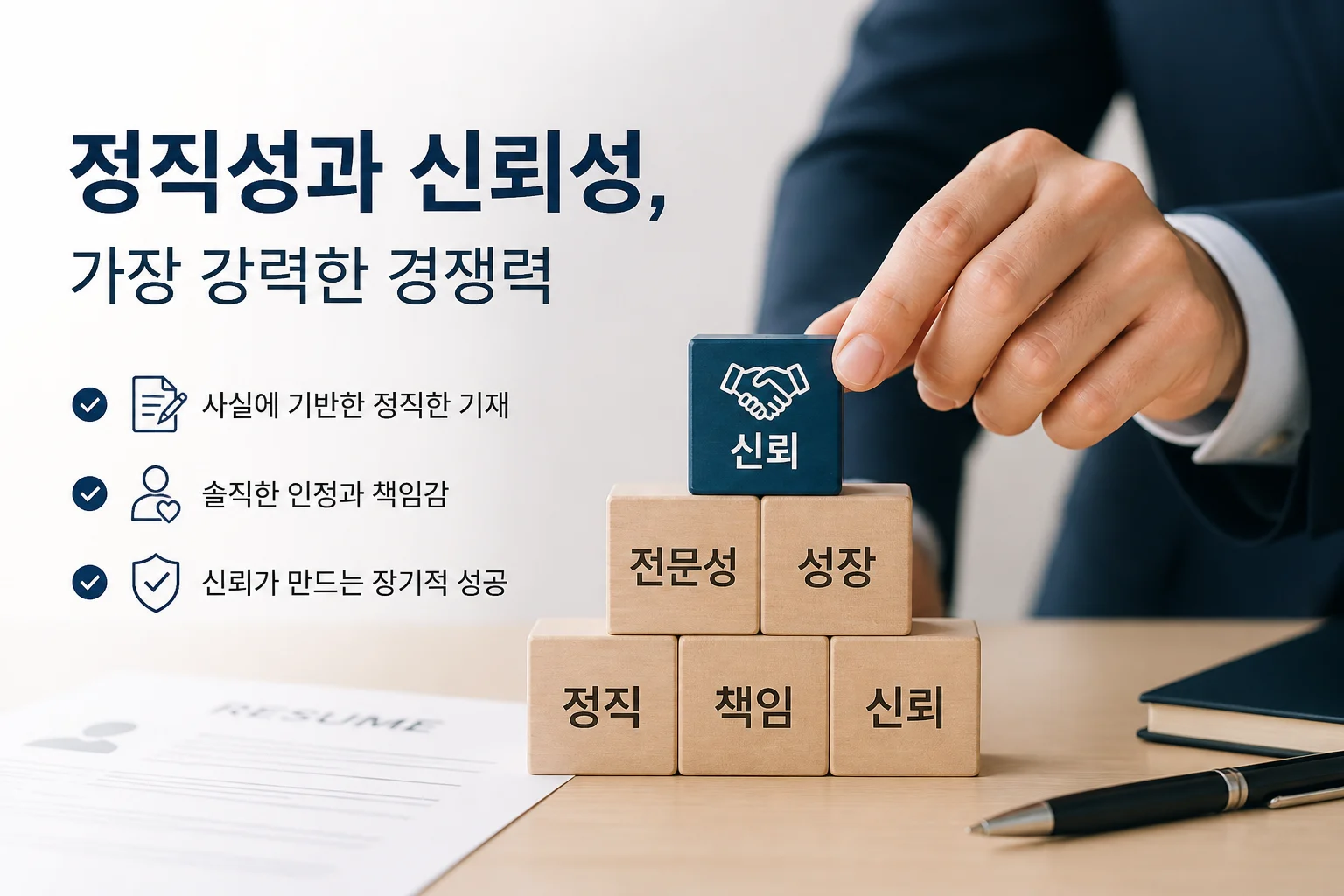 정직성과 신뢰성을 증명