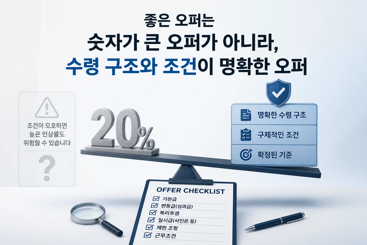 좋은 오퍼는 숫자가 큰 오퍼가 아니라,